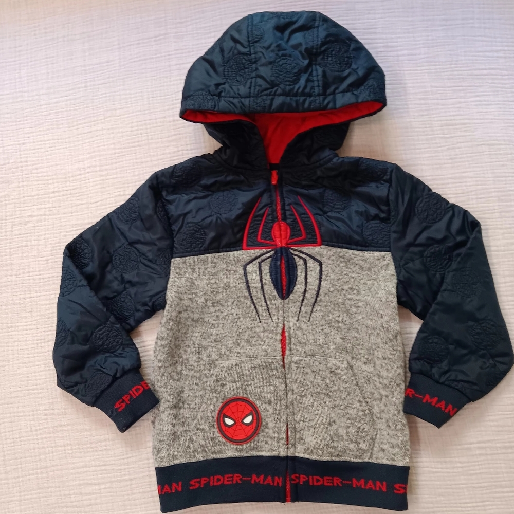 Spider-Man Hoodie Full Zip Boys Size 6